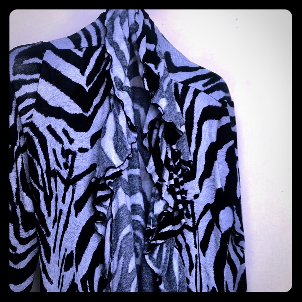Joseph Rickoff Zebra Sweater